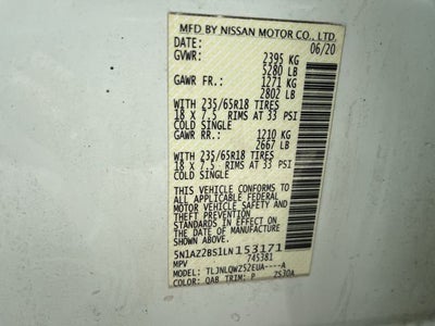 2020 Nissan Murano SV Intelligent AWD