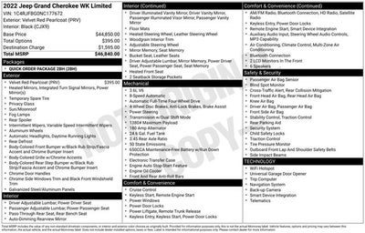 2022 Jeep Grand Cherokee WK Limited