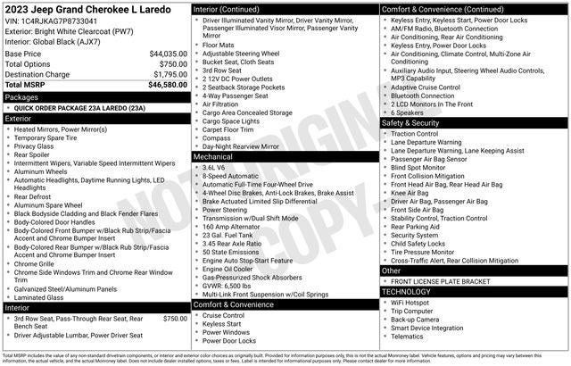 2023 Jeep Grand Cherokee L Laredo 4x4