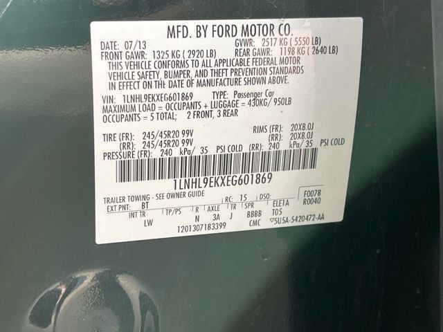 2014 Lincoln MKS Base