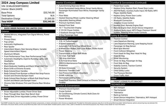 2024 Jeep Compass Limited 4x4