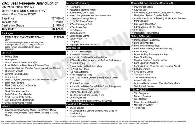 2023 Jeep Renegade Upland 4x4