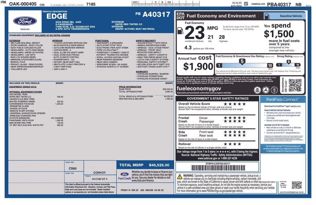 2023 Ford Edge SEL