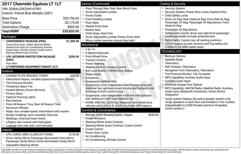 2017 Chevrolet Equinox LT