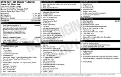 2022 RAM 1500 Classic Tradesman