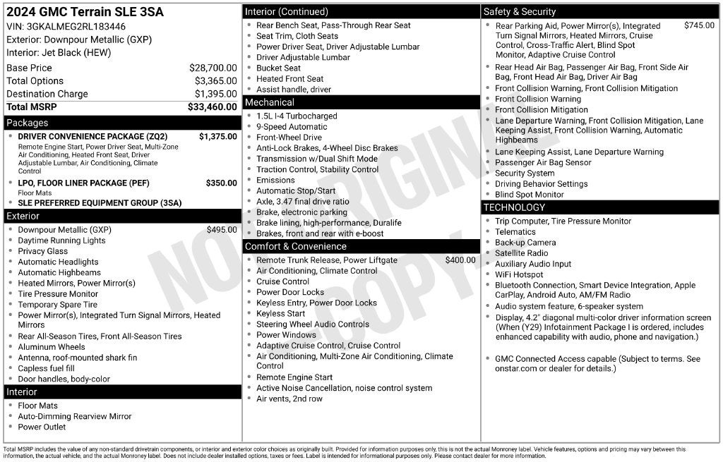 2024 GMC Terrain SLE
