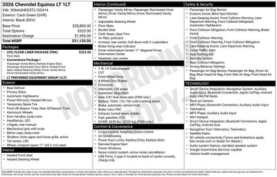 2026 Chevrolet Equinox LT