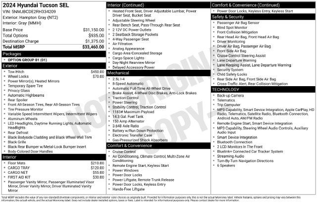 2024 Hyundai TUCSON SEL