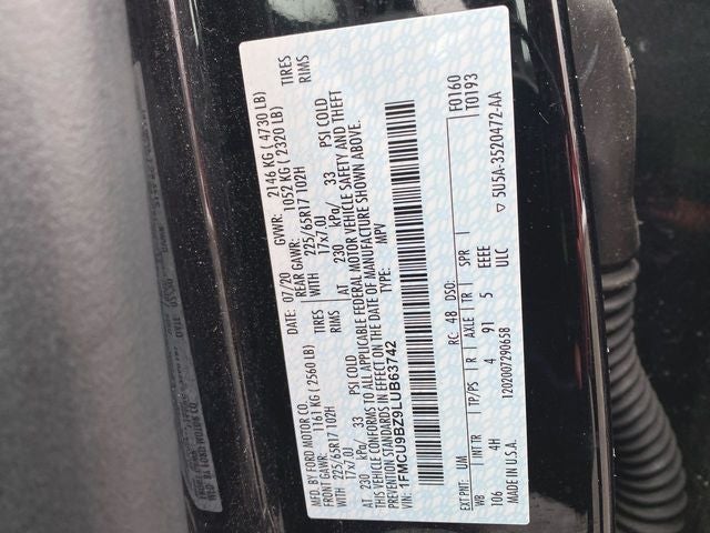 2020 Ford Escape SE Sport Hybrid