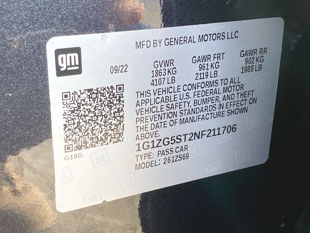 2022 Chevrolet Malibu RS