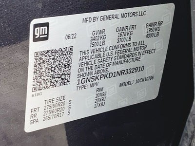 2022 Chevrolet Tahoe Z71