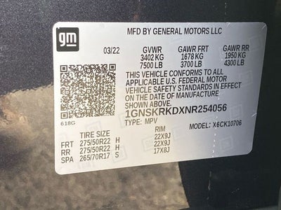 2022 Chevrolet Tahoe RST