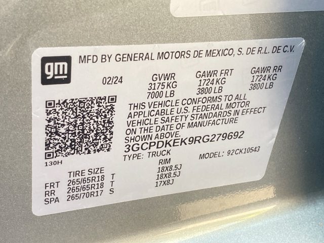 2024 Chevrolet Silverado 1500 LT