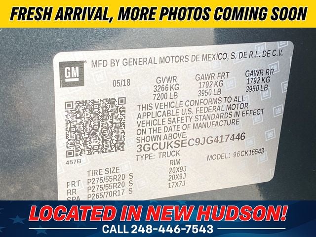 2018 Chevrolet Silverado 1500 LTZ 2LZ