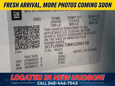 2021 GMC Sierra 1500 SLE