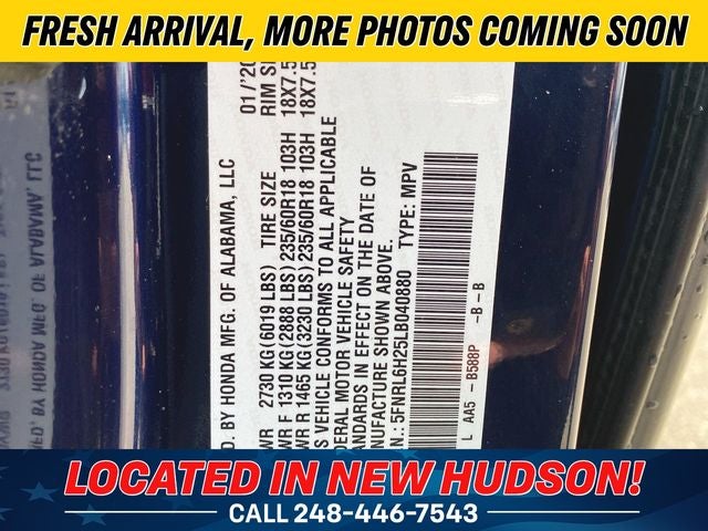 2020 Honda Odyssey LX