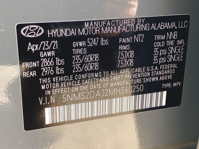 2021 Hyundai SANTA FE SEL