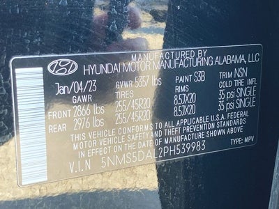 2023 Hyundai SANTA FE Calligraphy