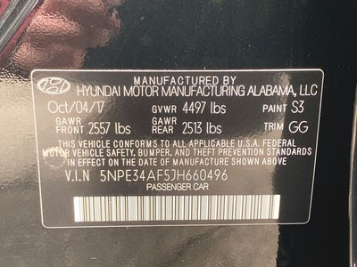 2018 Hyundai SONATA Limited