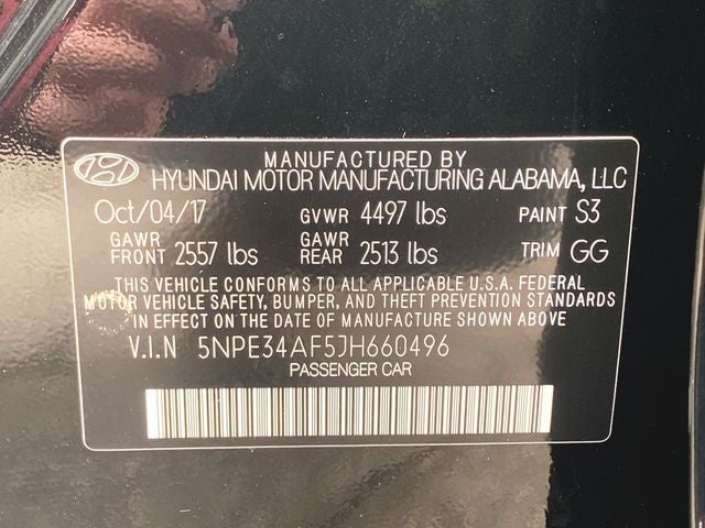 2018 Hyundai SONATA Limited