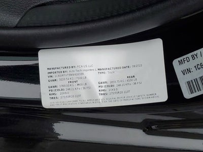 2022 RAM 1500 Sport