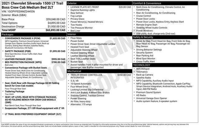 2021 Chevrolet Silverado 1500 LT Trail Boss