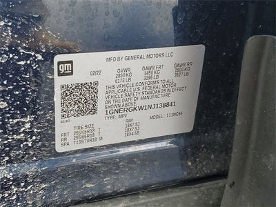 2022 Chevrolet Traverse LT Cloth