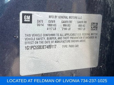 2014 Chevrolet Cruze 1LT