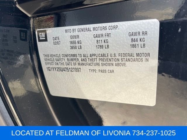 2007 Chevrolet Corvette 2dr Cpe