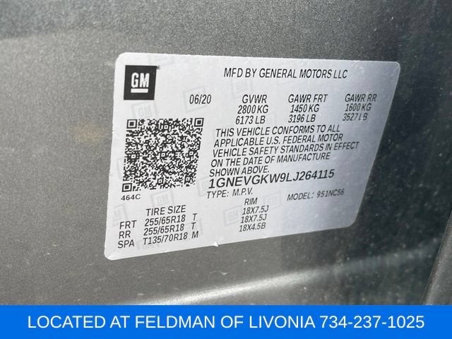 2020 Chevrolet Traverse LT Cloth