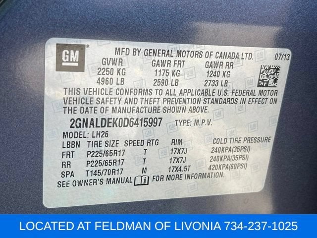 2013 Chevrolet Equinox LT