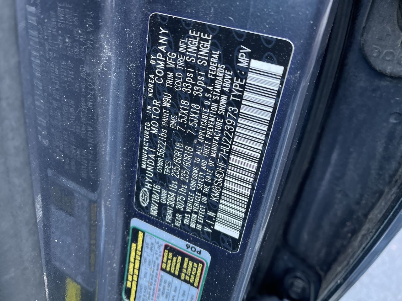 2017 Hyundai SANTA FE SE