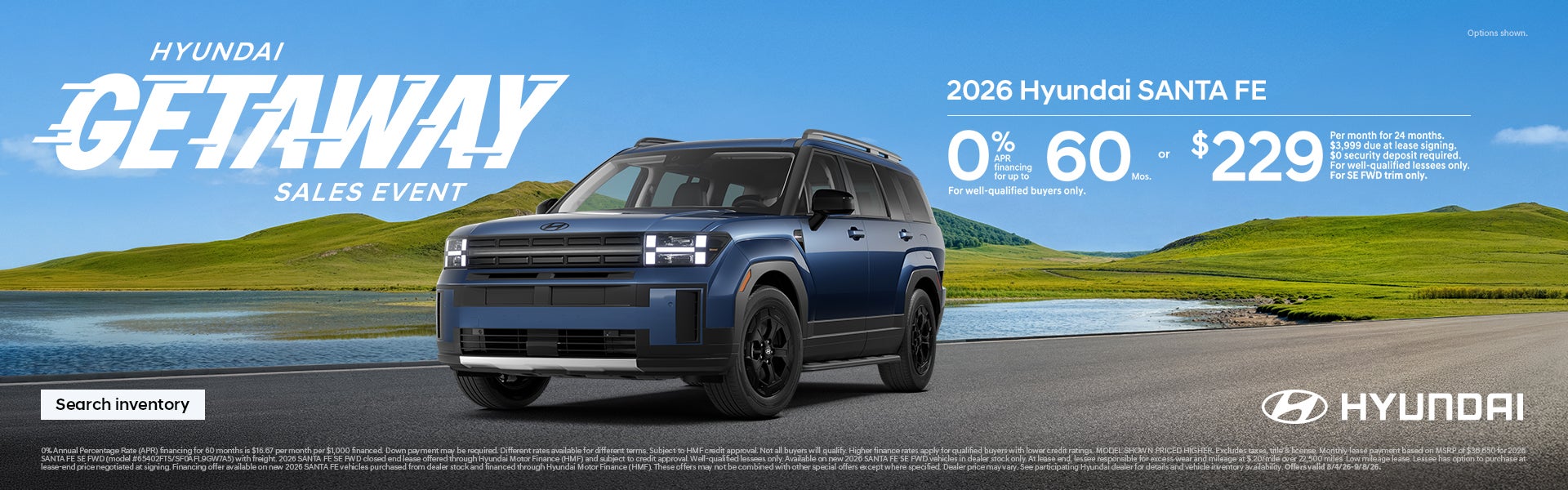 0% APR for 60 mos. or $229/24/$3,999 Lease